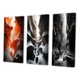 thumbnail image 3 of Designart "Canyon Pronghorn Gusts" Landscape & Nature Wall Art Set Of 3 - Peach Canyon Gallery Wall Set For Home Decor, 3 of 7