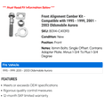 thumbnail image 2 of Front Alignment Camber Kit - Compatible with 1995 - 1999, 2001 - 2003 Oldsmobile Aurora 1996 1997 1998 2002, 2 of 2
