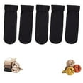 thumbnail image 2 of CYSFASHION 5Piece Socks for Women Knitting Everyday Athletic Fleece Funny Unisex Womens Socks Black, 2 of 4
