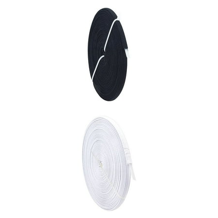 2Roll 12 Yards 10mm Cotton Covered Poly Polyester Sewing Garment Accessories Bra Boning Tool for Corsets Bridal Gowns Evening Gowns Lingerie Hats White