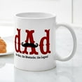 thumbnail image 5 of CafePress - Mustache Dad Mug - 11 oz Ceramic Mug - Novelty Coffee Tea Cup, 5 of 6