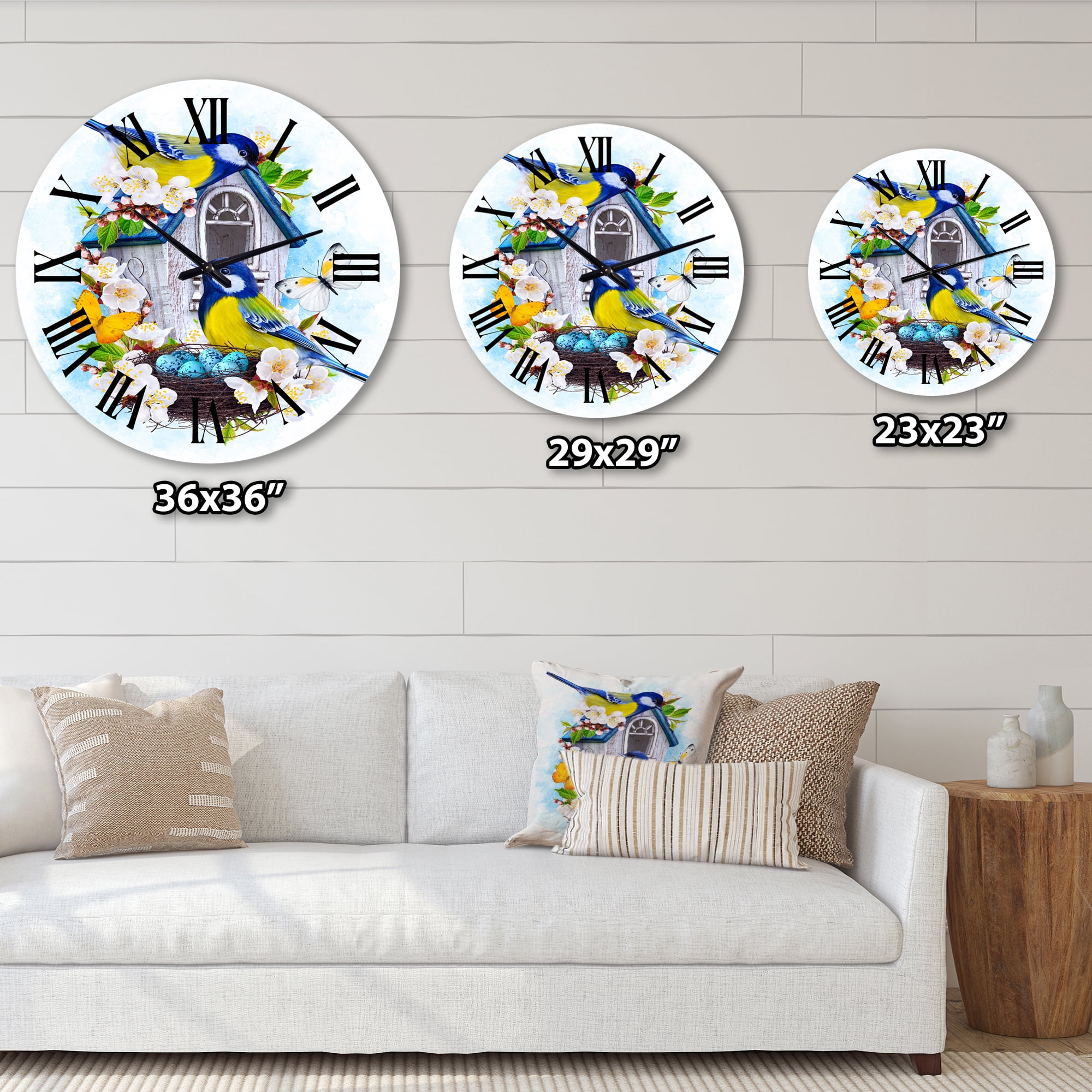 Designart 1 in Quartz Traditional Wall Clock