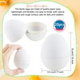 thumbnail image 6 of Artrylin 20Pcs Easter Paper Mache Eggs DIY Paper Easter Eggs Easter Craft Supplies Blank Paper Eggs DIY Unfinished Blank Paper Mache Easter Eggs to Paint and Decorate for DIY Projects (White), 6 of 7