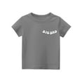 thumbnail image 4 of Big Brother T Shirt Toddler,Chenille Patch Letter Toddler Baby Boy Brother Shirt Big Bro Club Announcement Summer Short Sleeve Gift Tees Gray 3-4Y, 4 of 6