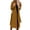 Khaki, variant on Women'S Solid Color Lapel Long-Sleeved Woolen Coat Autumn and Winter Simple Warm Placket Lace-Up Coat Khaki XXXL