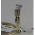 thumbnail image 2 of 10K Yellow Gold His Hers Round Diamond Solitaire Matching Wedding Set 1/12 Cttw, Womens Size: 5-10, Mens Size: 7-13, 2 of 4