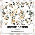 thumbnail image 3 of Lfeey Blackout Curtains 72 inch Long, Room Darkening Grommet Window Drapes, Watercolor Yellow Green Leaf Floral, 2 Panels, 3 of 6