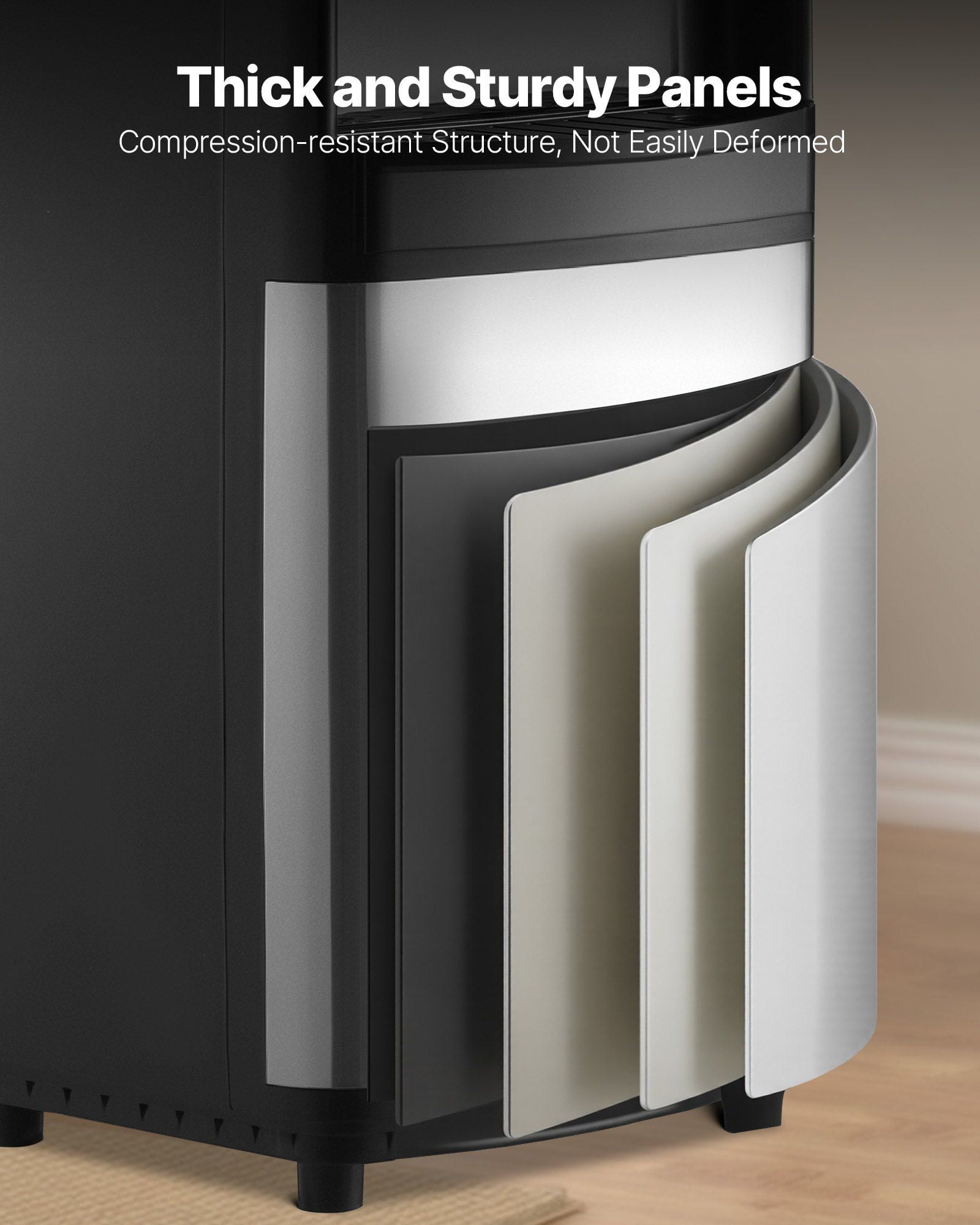 Top Loading Water Dispenser – Stainless Steel, Fits Standard 3 & 5 Gallon Jugs