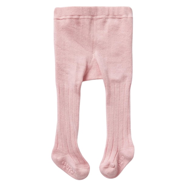 Medias Acanaladas Rosa para Bebés Niña GAP Talla Estándar 12-24 Meses