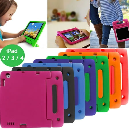 iPad 9.7 2nd 3rd 4th Gen Kids Case by KIQ Child-Friendly Fun Kiddie Tablet Cover EVA Foam For Apple iPad 2, 3, 4, 9.7-inch