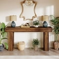 thumbnail image 3 of Tribesigns 63-Inch Long Console Table, Farmhouse Wooden Sofa Table Behind The Couch, Entryway Table for Entrance, Hallway, Living Room, Brown, 3 of 7