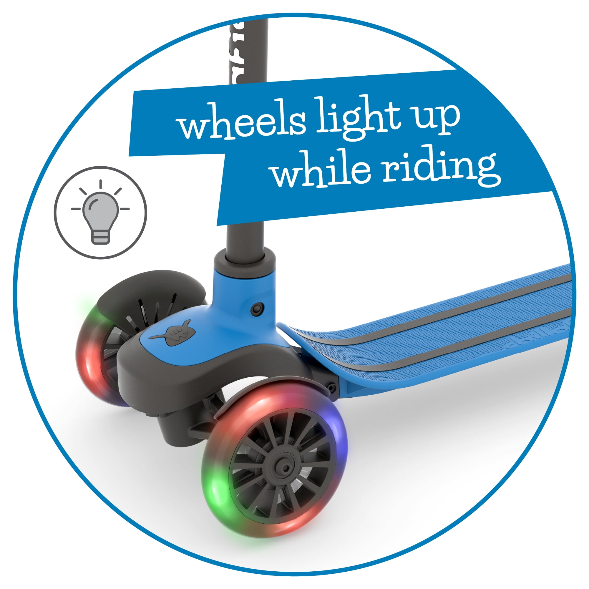 Chillafish Scotti GLOW 3-Wheel Lean-to-Steer Kids' Scooter