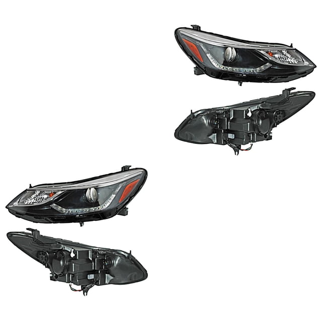 Par de Faros TYC 2016 A 2017 Chevrolet C/leds 1 Par