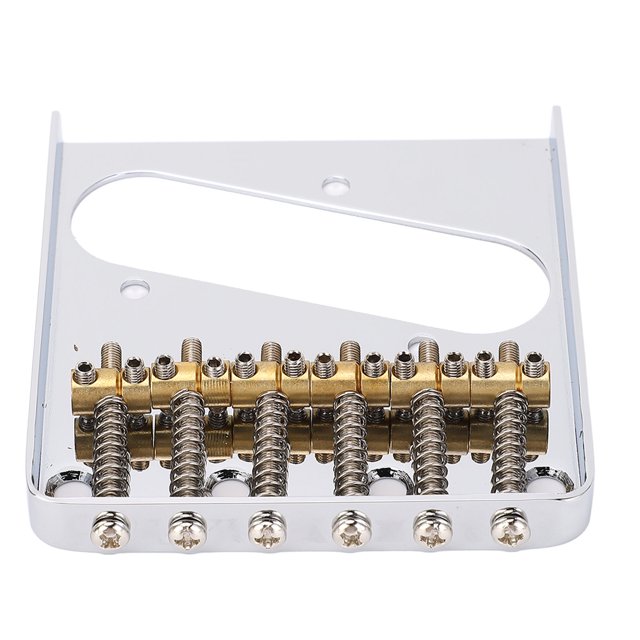 Electric Guitar Bridge, 6 String Guitar Bridge Easy Installation for Telecaster Type Guitars