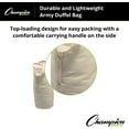 thumbnail image 7 of Champion Sports 12 Oz. Sturdy Lightweight Canvas Army Duffel Bag with Shoulder Strap and Handle, 7 of 7
