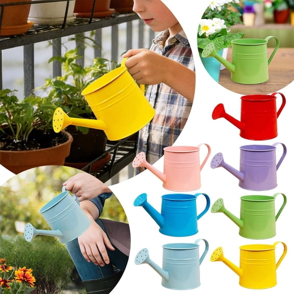 CuiLiyq Mini Watering Can, Metal Flower Garden Watering Can, Small Watering Can for Indoor Plants, Gardening Tool Accessories for Outdoor Indoor Lawn Garden Home