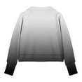 thumbnail image 5 of CLOISE Black Youth Sweatshirt Girls Boys Long Sleeve Collared Zip up Tops Gradient with Thumb Hole Outfits Fall Winter Clothes 7T, 5 of 5