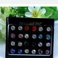 thumbnail image 6 of BNNG Crystal Stud Earrings For Women Women'S Modern Minimalist Ear Climbers 12Pairs/Set Unisex Rhinestone Inlaid Stud Earrings Non Piercing Jewelry Women'S Halloween Skeleton Ear Vines, 6 of 8