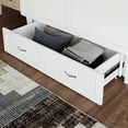 thumbnail image 6 of AFI Chelsea Queen Murphy Bed Chest with Mattress, Storage & Built-in Charging, White, 6 of 20
