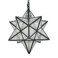 thumbnail image 4 of Modern Moravian Star Pendant Light Seeded Large Glass Star Lights with Chain, 16'', 4 of 7