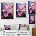 thumbnail image 4 of Designart "Fantasia In Neon" Violets Floater Framed Canvas Prints, 4 of 5
