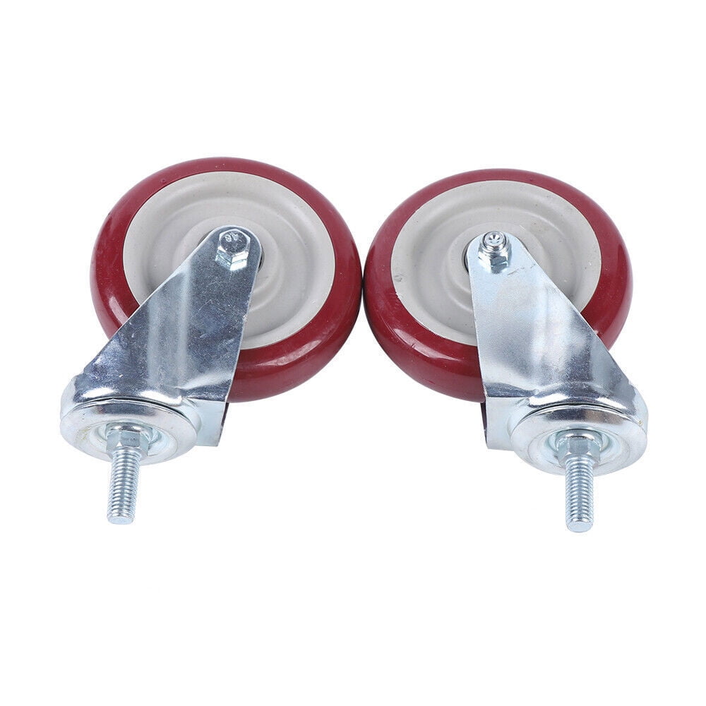 PEAKORA2*5 Inch Water Resistance Spring Wheels,Heavy Duty Gate Wheel Caster Support Spring Loaded Swivel Fence