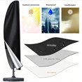 thumbnail image 6 of Courtyard Umbrella Cover, Waterproof Sunshade Outdoor Banana Umbrella Protective Cover, Black, 6 of 7