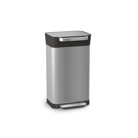 Joseph Joseph Intelligent Waste Titan Trash Can Compactor, 8 gallon / 30 liter - Stainless Steel