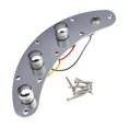 thumbnail image 1 of Runquan Prewired Control Plate for Electric Bass 1 Tone 2 Volumes 1 Jack Panel Metal, 1 of 8