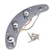 thumbnail image 1 of Placa de cableado de bajo de metal precableada con perilla de interruptor y conector de salida plata, 1 of 9