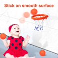 thumbnail image 3 of Juguetes de baño, juego de pelotas de aro de baloncesto para bañera para niños pequeños con ventosa fuerte, fácil de instalar, 3 of 5
