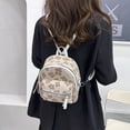 thumbnail image 3 of Retro Fashion Flower Backpacks Nylon Girl Small School Bag Rucksack (Pink), 3 of 6