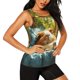 thumbnail image 2 of Balery Lazy Home Style Guinea Pig Camiseta sin mangas estampada ligera para mujer, tops de entrenamiento sin mangas, camisetas de yoga transpirables de secado rápido.-Small, 2 of 7