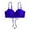 A1#-Blue, variant on Women Swimwear Top Sleeveless Bikini Shell Pattern Tank Top Swim Top Only Black,M