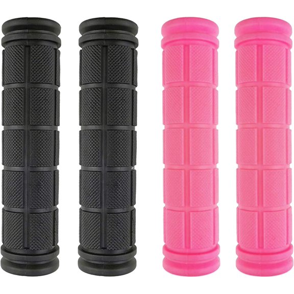 2 Pairs Bicycle Handlebar Grips Cover Comfortable Rubber Bike Handle Bar Anti-skid Sleeve Mountain Bicycle Parts
