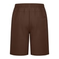 thumbnail image 3 of Pantalones cortos deportivos con cordón para hombre, talla grande, cintura elástica, poliéster, para gimnasio/verano, 3 of 6