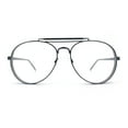 thumbnail image 4 of Iconic Tear Drop Thick Dimensional Metal Rim Racer Fashion Eyeglasses Gunmetal, 4 of 7