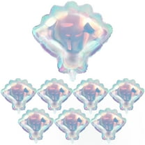 KatchOn, Iridescent Seashell Balloons - 21 Inch, Pack of 8 | Seashell Birthday Decorations |Mermaid Birthday Decorations