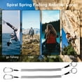 thumbnail image 2 of Anti-lost Rope Retractable with Keyring Carabiner Theftproof Coiled Spring Fishing Pliers Anti-lost Safety Lanyard Outdoor Accessories, 2 of 7