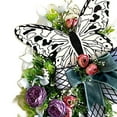 thumbnail image 7 of Hanging Spring Wreath with Butterfly,House Garland for Holiday Front Door Home Farmhouse Decoration,60x30cm, 7 of 7