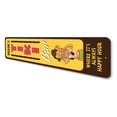thumbnail image 4 of Mom's Tiki Bar Sign, Vertical Bar Sign, Happy Hour Aluminum Metal Decor Sign - 4x18 inches, 4 of 4
