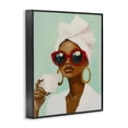 thumbnail image 2 of Stupell Industries Eclectic Coffee Lover in Red Sunglasses Black Framed Giclee Art, 11 x 14, by The Prints Vibe, 2 of 8