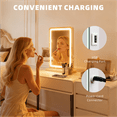 thumbnail image 4 of 18x13 inch Smart LED Vanity Mirror with Memory Function - 3 Color Modes & Dimmable Brightness, Touch Control, USB Port, Aluminum Frame, 4 of 10