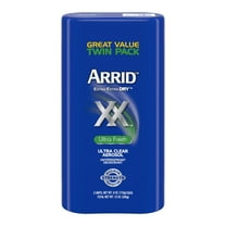 Arrid XX Extra Extra Dry Ultra Clear Aerosol Antiperspirant Deodorant, Ultra Fresh, Twin Pack 6 oz