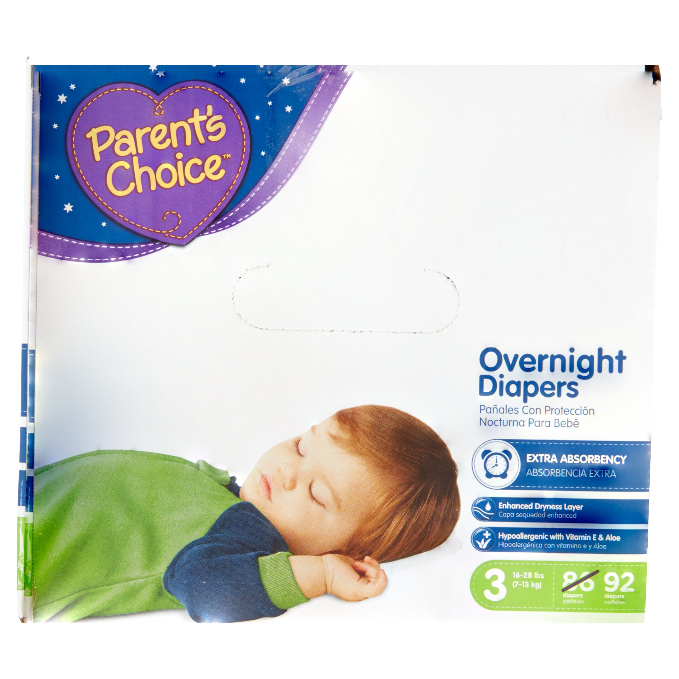 Parent's Choice Overnight Diapers, Size 3, 92 Diapers - image 3 of 5