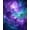 Purple, Pattern 4, variant on Flatwoven High Traffic Area Rug, Galactic Vortex with Dynamic Spiral Cosmos and Starburst, Non Slip, Stain Resistant, Washable Area Rugs for Living Room, Bedroom(Purple, 2X3)