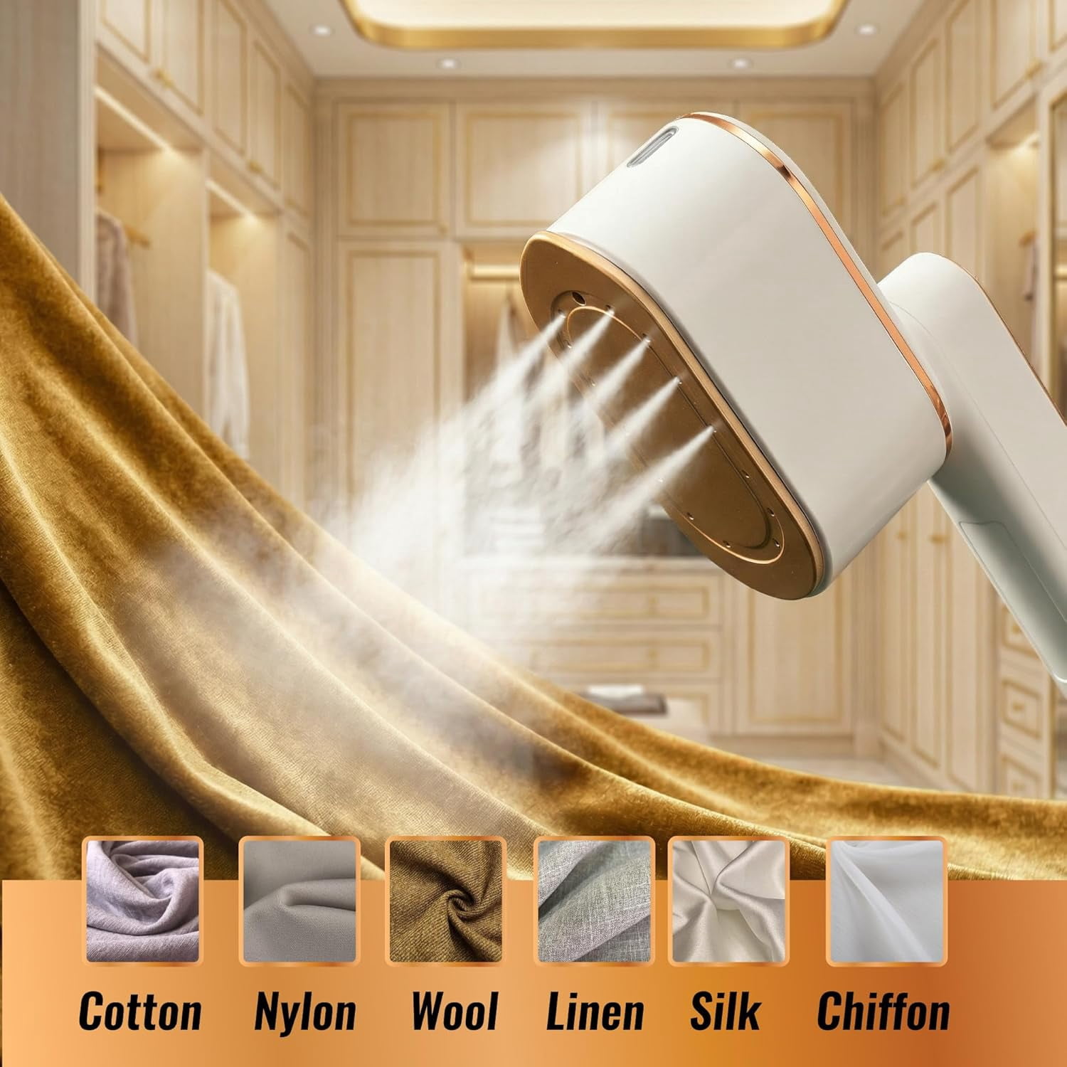 Steamer for Clothes Portable Travel - 1200W Handheld Garment 2 in 1 Steam Irons for Wrinkles - 10s Heat Up Mini Size Small Compact Lightweight Fabric Clothing Dress Steamers for Traveling