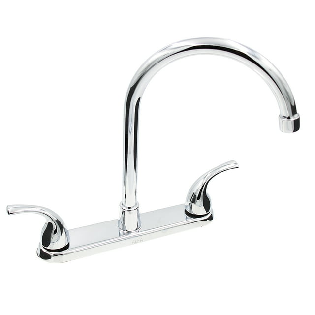 Llave Mezcladora Agua Fregadero O Tarja De Cocina Alfa Cromado Manerales De Zinc