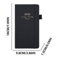 thumbnail image 3 of Agenda planificadora 2026 | Cierre con banda elástica - Cuaderno encuadernado en tapa dura | Organizador diario | Establecimiento de metas - Diseño elegante y moderno | Diario seguro y libro de, 3 of 5