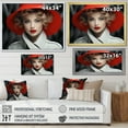 thumbnail image 4 of Designart "France Parisian Stylish Portrait III" Fashion Canvas Wall Art, 4 of 5